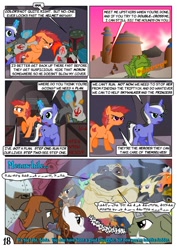 Size: 752x1063 | Tagged: safe, artist:christhes, oc, oc:gracenote, oc:jade mare, oc:maple leaf, changeling, diamond dog, earth pony, frog, pony, unicorn, boba fett, comic, disguise, disguised changeling, female, han solo, jabba the hutt, jabba's palace, male, mare, ponified, princess leia, stallion, star mares, star wars, unconscious