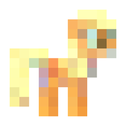 Size: 325x325 | Tagged: safe, applejack, earth pony, pony, needs more pixels, pixel art, simple background, white background