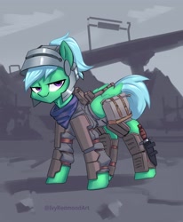 Size: 3000x3635 | Tagged: safe, artist:ivyredmond, pegasus, pony, fallout equestria, armor, clothes, combat knife, knife