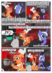 Size: 752x1063 | Tagged: safe, artist:christhes, oc, oc:gracenote, oc:maple leaf, earth pony, pony, unicorn, comic, female, jabba's palace, mare, ponified, star mares, star wars