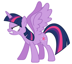 Size: 8250x7360 | Tagged: safe, artist:estories, twilight sparkle, twilight sparkle (alicorn), alicorn, pony, absurd resolution, angry, simple background, solo, transparent background, vector