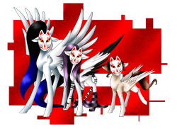 Size: 4400x3200 | Tagged: safe, artist:minelvi, pegasus, pony, babymetal, mask