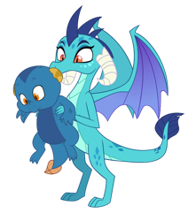 Size: 600x709 | Tagged: safe, artist:queencold, princess ember, oc, dragon, baby, baby dragon, brother and sister, dragoness, duo, female, male, siblings, simple background, transparent background