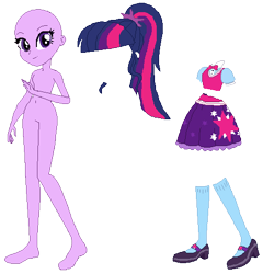 Size: 474x494 | Tagged: safe, artist:cathylility, artist:ra1nb0wk1tty, artist:selenaede, sci-twi, twilight sparkle, human, equestria girls, base, clothes, eqg promo pose set, shoes