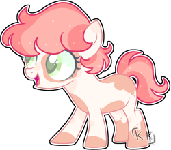 Size: 2400x2112 | Tagged: safe, artist:kurosawakuro, oc, earth pony, pony, base used, female, filly, offspring, parent:apple bloom, parent:pipsqueak, parents:pipbloom, simple background, solo, transparent background