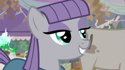 Size: 1920x1080 | Tagged: safe, screencap, maud pie, mudbriar, earth pony, pony, student counsel, cute, female, mare, maudabetes, smiling, solo focus, when she smiles