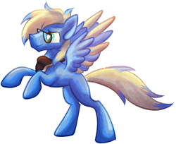 Size: 2770x2257 | Tagged: safe, artist:amura-of-jupiter, oc, oc only, oc:mobius, pegasus, pony, colored wings, glasses, male, multicolored wings, solo, spread wings, stallion, wings