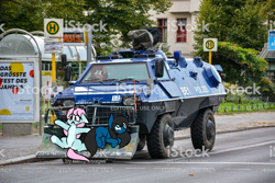 Size: 1024x682 | Tagged: safe, artist:rice, oc, oc:blue pone, oc:scoops, earth pony, pony, unicorn, coat markings, fear, female, horn, mare, meme, photo, vehicle