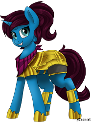 Size: 3289x4411 | Tagged: safe, artist:neoncel, oc, oc:altus bastion, pony, unicorn, armor, female, guardsmare, mare, royal guard, solo