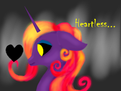 Size: 1600x1200 | Tagged: safe, artist:auroraswirls, oc, oc only, pony, unicorn, abstract background, bust, female, heart, horn, mare, solo, speech, unicorn oc