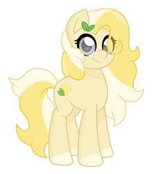Size: 3036x3235 | Tagged: safe, artist:superanina, oc, oc only, oc:radler, earth pony, pony, 2020 community collab, derpibooru community collaboration, female, leaf, looking at you, mare, simple background, smiling, solo, standing, transparent background, vector