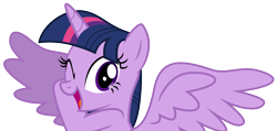 Size: 8999x4288 | Tagged: safe, artist:korsoo, twilight sparkle, twilight sparkle (alicorn), alicorn, pony, three's a crowd, .svg available, absurd resolution, cute, female, happy, mare, one eye closed, simple background, solo, spoiler alert, transparent background, twiabetes, vector, wings, wink