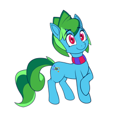 Size: 2000x2000 | Tagged: safe, artist:elastiboy, artist:xrossolaris, derpibooru exclusive, oc, oc only, oc:land cruiser, earth pony, pony, 2020 community collab, clothes, derpibooru community collaboration, female, looking up, scarf, simple background, solo, transparent background