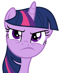 Size: 7338x9000 | Tagged: safe, artist:korsoo, twilight sparkle, twilight sparkle (alicorn), alicorn, pony, trade ya, .svg available, absurd resolution, bust, female, mare, simple background, solo, transparent background, twilight is not amused, unamused, vector