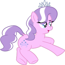 Size: 2548x2578 | Tagged: safe, alternate version, artist:poniidesu, diamond tiara, earth pony, pony, dock, female, filly, simple background, solo, transparent background