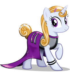 Size: 1499x1544 | Tagged: safe, artist:aquilateagle, summer meadow, pony, unicorn, season 8, spoiler:s08, bracelet, clothes, dress, fashion, female, friendship student, gown, jewelry, mare, pearl, school of friendship, solo, vector