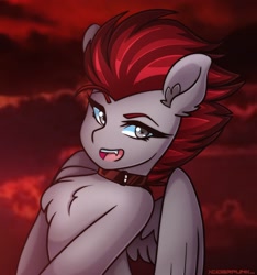 Size: 2742x2927 | Tagged: safe, artist:ciderpunk, oc, oc:ruza, pony, choker