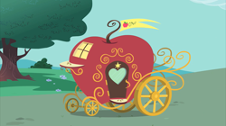 Size: 2880x1618 | Tagged: safe, screencap, the best night ever, apple carriage, carriage, no pony, vehicle