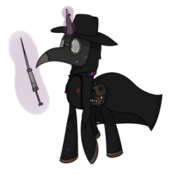 Size: 2000x2000 | Tagged: safe, artist:kippzu, twilight sparkle, pony, unicorn, drawthread, medieval, pest control gear, plague doctor, plague doctor mask, solo, syringe