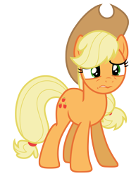 Size: 5415x7000 | Tagged: safe, artist:estories, applejack, earth pony, pony, absurd resolution, raised hoof, simple background, solo, transparent background, vector