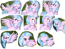 Size: 1024x768 | Tagged: safe, artist:zamosc-102, derpibooru import, silverstream, smolder, yona, classical hippogriff, hippogriff, school daze