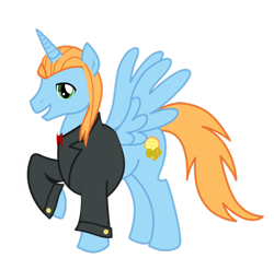 Size: 900x889 | Tagged: safe, artist:mokrosuhibrijac, oc, oc only, oc:harmony star, alicorn, pony, alicorn oc, clothes, male, simple background, solo, stallion, suit, transparent background