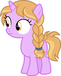 Size: 5000x6260 | Tagged: safe, artist:sollace, amber locks, pony, unicorn, molt down, .svg available, female, filly, simple background, solo, standing, transparent background, vector