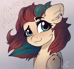 Size: 930x859 | Tagged: safe, artist:reterica, oc, oc only, pegasus, pony, bust, solo, text