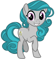 Size: 3000x3200 | Tagged: safe, artist:cheezedoodle96, idw, swift foot, earth pony, pony, spoiler:comic, spoiler:comicfeatsoffriendship01, .svg available, cutie mark, eyeshadow, female, filly, happy, idw showified, looking at you, makeup, mare, raised hoof, simple background, smiling, solo, svg, teenager, thracian, transparent background, vector