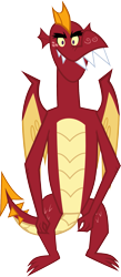 Size: 873x1999 | Tagged: safe, artist:theorak, garble, dragon, simple background, solo, teenaged dragon, transparent background, vector