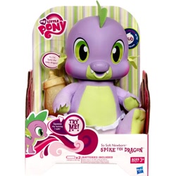 Size: 560x560 | Tagged: safe, spike, dragon, baby, baby dragon, irl, male, photo, so soft, solo, toy, younger