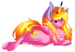 Size: 1273x893 | Tagged: safe, artist:miniaru, oc, oc:crystalstar, alicorn, pony, alicorn oc, female, mare, simple background, transparent background