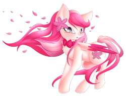 Size: 1216x930 | Tagged: safe, artist:miniaru, oc, oc:sakura blossom, pegasus, pony, female, mare, solo