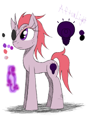 Size: 985x1385 | Tagged: safe, artist:didun850, oc, oc only, oc:afterlight, pony, unicorn, female, freckles, horn, lightbulb, mare, reference sheet, simple background, solo, transparent background, unicorn oc