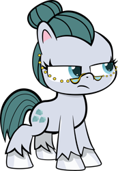 Size: 4142x6000 | Tagged: safe, artist:mrkat7214, cloudy quartz, earth pony, pony, my little pony: pony life, absurd resolution, female, frown, glasses, mare, simple background, solo, transparent background, unshorn fetlocks, vector