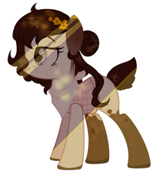 Size: 1280x1339 | Tagged: safe, artist:xmelodyskyx, oc, oc:simone, deer pony, original species, female, simple background, solo, transparent background