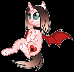 Size: 861x835 | Tagged: safe, artist:cindydreamlight, oc, oc:cindy, alicorn, bat pony, bat pony alicorn, pony, black background, female, mare, race swap, simple background, solo