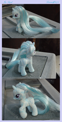 Size: 1089x2135 | Tagged: safe, artist:lonewolf3878, oc, oc:ice swirl, pony, unicorn, brushable, custom, female, irl, photo, toy