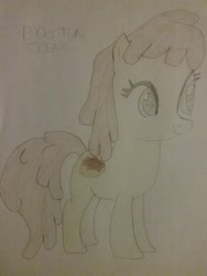 Size: 1944x2592 | Tagged: safe, artist:jerryakiraclassics19, oc, oc only, oc:boston cream, earth pony, female, mare, solo, traditional art