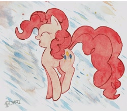 Size: 2592x2265 | Tagged: safe, artist:nedemai, pinkie pie, earth pony, pony, traditional art, watercolor painting