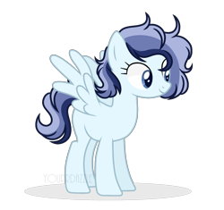 Size: 1024x962 | Tagged: safe, artist:yourrdazzle, oc, oc:cerulean mist, pegasus, pony, base used, female, mare, offspring, parent:quibble pants, parent:rainbow dash, parents:quibbledash, simple background, solo, transparent background