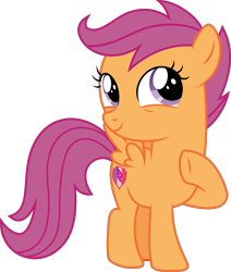 Size: 3261x3841 | Tagged: safe, scootaloo, pegasus, pony, the last crusade, cute, cutealoo, female, simple background, solo, transparent background, vector