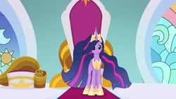 Size: 1920x1080 | Tagged: safe, screencap, princess twilight 2.0, twilight sparkle, twilight sparkle (alicorn), alicorn, pony, the last problem, crown, ethereal mane, female, hoof shoes, jewelry, mare, peytral, regalia, solo