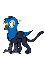 Size: 2912x3992 | Tagged: safe, artist:mjangelvortex, derpibooru exclusive, oc, oc only, oc:gerald, griffon, 2020 community collab, derpibooru community collaboration, gift art, male, simple background, smiling, solo, standing, transparent background