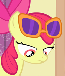 Size: 920x1080 | Tagged: safe, screencap, apple bloom, earth pony, pony, for whom the sweetie belle toils, cropped, disappointed, solo