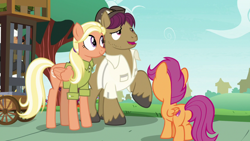 Size: 1920x1080 | Tagged: safe, screencap, mane allgood, scootaloo, snap shutter, bugbear, pony, the last crusade, butt, plot