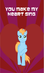 Size: 427x694 | Tagged: safe, artist:glittering-pony, oc, oc only, oc:harmony star, alicorn, pony, alicorn oc, heart, male, raised hoof, solo, stallion, text