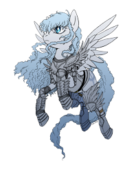 Size: 1102x1517 | Tagged: safe, artist:riftryu, pony, berserk, griffith, ponified