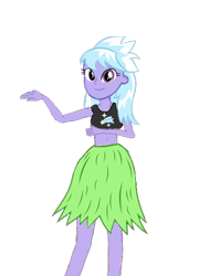 Size: 556x700 | Tagged: safe, artist:lucaspache, cloudchaser, human, equestria girls, belly button, clothes, equestria girls-ified, female, grass skirt, hula, hula dance, midriff, skirt