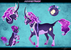 Size: 1318x939 | Tagged: safe, artist:bijutsuyoukai, oc, oc:moonstruck, pony, unicorn, female, jewelry, magical lesbian spawn, mare, offspring, parent:pinkie pie, parent:princess luna, parents:lunapie, regalia, solo